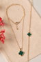 Heliophilia Silver Conjunto de Collar y Pulsera Dorado